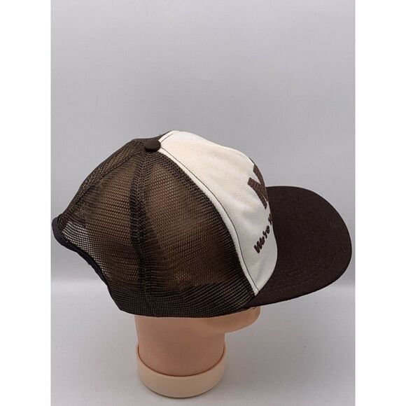 Vintage MAC Trucker Hat Brown Snapback Mesh Made in USA - Picture 5 of 10
